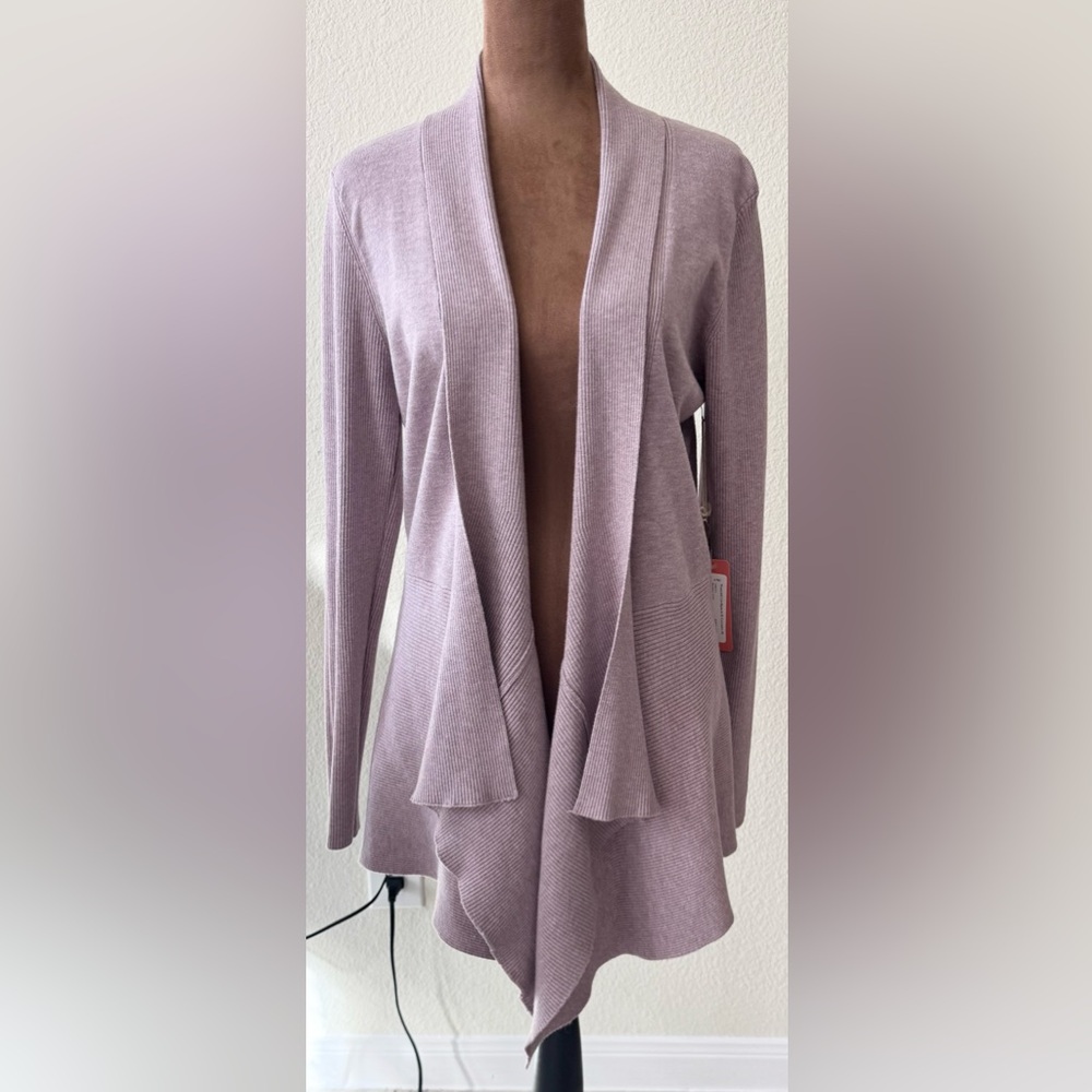 Dreamers By Debut Waterfall Cardigan in Lavender